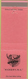 Matchbook Cover - Matchbook Cover Moose Lodge Hickory NC