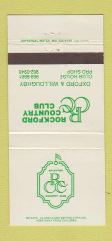 Matchbook Cover - Rockford Country Club IL? WEAR 30 Strike