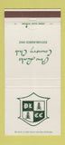 Matchbook Cover - Pine Lake Country Club 30 Strike