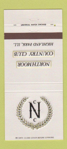 Matchbook Cover - Northmoor Country Club Highland Park IL 30 Strike