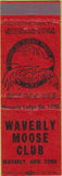 Matchbook Cover - Matchbook Cover Moose Lodge Waverly NY red