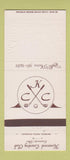 Matchbook Cover - Kenwood Country Club Cincinnati OH 30 Strike
