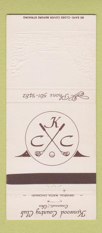 Matchbook Cover - Kenwood Country Club Cincinnati OH 30 Strike