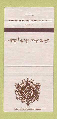 Matchbook Cover - Santa Ana Country Club CA 30 Strike