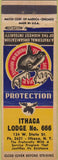 Matchbook Cover - Matchbook Cover Moose Lodge Ithaca NY