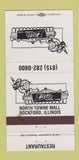 Matchbook Cover - Ziltzie's Rowdy Bar Rockford IL WORN 30 Strike
