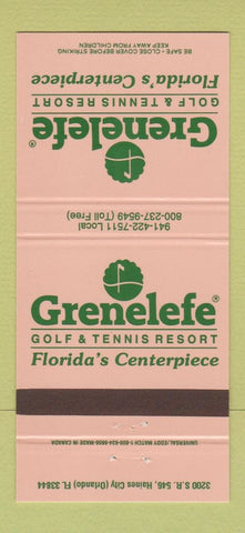 Matchbook Cover - Grenelefe Golf Tennis Resort Orlando FL 30 Strike