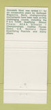 Matchbook Cover - Grenelefe Golf Tennis Resort Orlando FL 30 Strike
