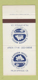 Matchbook Cover - Canyon Hotel Golf Racquet Palm Springs CA 30 Strike