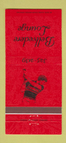 Matchbook Cover - Bellvedere Lounge 30 Strike
