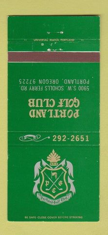 Matchbook Cover - Portland Golf Club Portland OR 30 Strike
