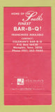 Matchbook Cover - Colemans BBQ Memphis TN WEAR 30 Strike
