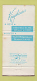 Matchbook Cover - Kriegshauser Mortuary St Louis MO WEAR 30 Strike