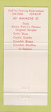 Matchbook Cover - Bon Ton New Orleans LA WEAR 30 Strike