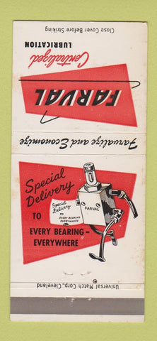 Matchbook Cover - Farval Lubrication Cleveland OH WEAR 30 Strike