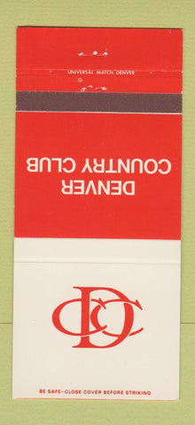 Matchbook Cover - Denver Country Club Colorado 30 Strike