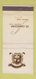 Matchbook Cover - El Caballero Country Club Tarzana CA WEAR 30 Stick