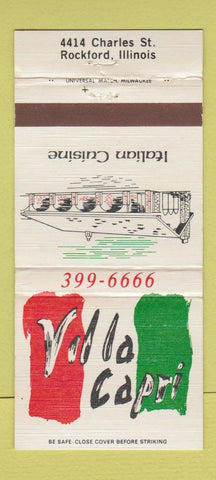 Matchbook Cover - Villa Capri Italian Rockford IL 30 Strike