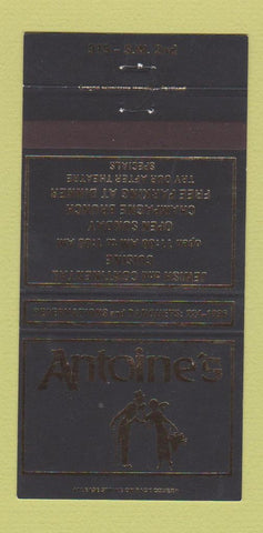 Matchbook Cover - Antoine's Jewish Restaurant  30 Strike