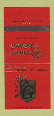 Matchbook Cover - Giovacco Ristorante Clifton NJ 30 Strike