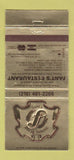 Matchbook Cover - Fant's Steak House 30 Strike