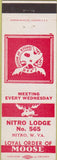Matchbook Cover - Matchbook Cover Moose Lodge Nitro WV