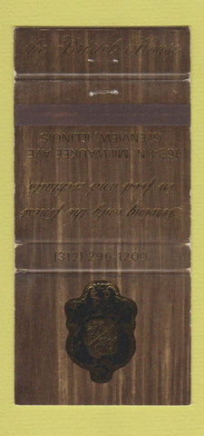 Matchbook Cover - British House Glenview IL WEAR 30 Strike