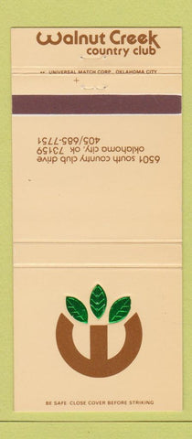 Matchbook Cover - Walnut Creek Country Club Oklahoma City OK 30 Strike