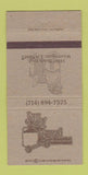 Matchbook Cover - Jug n Gavel Restaurant Westminster CA 30 Strike