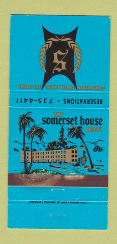 Matchbook Cover - Somerset House Motel Las Vegas NV WORN 30 Strike