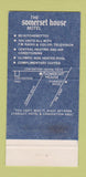 Matchbook Cover - Somerset House Motel Las Vegas NV WORN 30 Strike