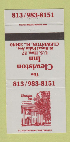 Matchbook Cover - Clewiston Inn FL 30 Strike