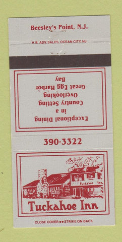 Matchbook Cover - Tuckahoe Inn Beesley's Point NJ 30 Strike