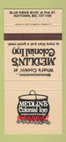 Matchbook Cover - Medlin's Colonial Inn Raytown MO 30 Strike