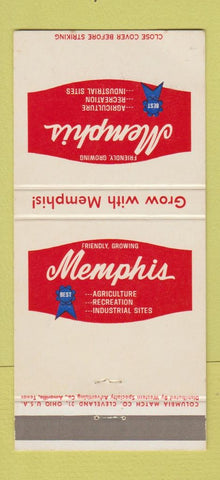 Matchbook Cover - Memphis Tourism Agriculture Commerce TN 30 Strike