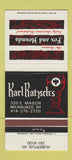 Matchbook Cover - Karl Ratzsch's Milwaukee WI Hubertus 30 Strike