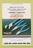Matchbook Cover - Channel Lock Tools San Antonio TX 40 Strike