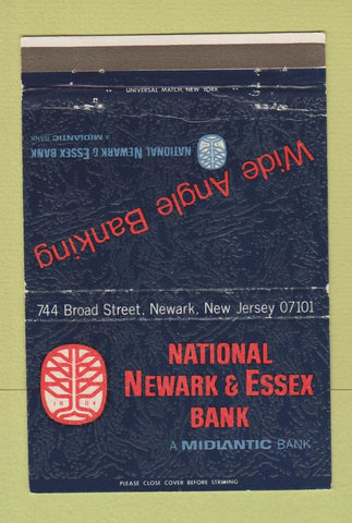 Matchbook Cover - National Newark Essex Bank NJ 40 Strike