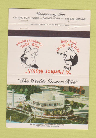 Matchbook Cover - Beef n Brandy Bob Hope Montgomery OH? 40 Strike