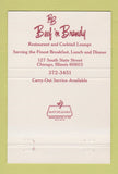 Matchbook Cover - Beef n Brandy Chicago IL 40 Strike