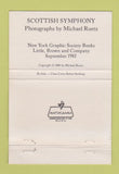 Matchbook Cover - Scottish Symphony NY Graphic Society Books 40 Strike