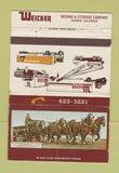 Matchbook Cover - Weicker Moving Storage Denver Colorado WEAR 40 Strike