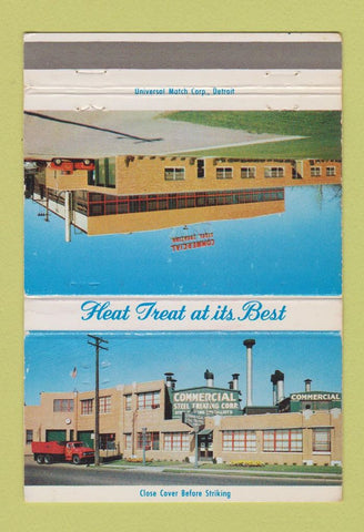 Matchbook Cover - Commercial Steel Treating Detroit MI Madison Heights 40 Strike