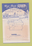 Matchbook Cover - West Bend Motel IA 40 Strike