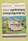 Matchbook Cover - Strohm Warehouse Indianapolis IN WEAR 40 Strike