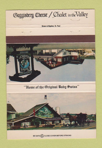Matchbook Cover - Guggisberg Cheese Homes County OH 40 Strike