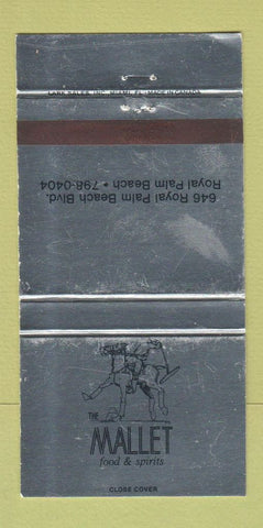 Matchbook Cover - The Mallet Royal Palm Beach FL WEAR 30 Strike