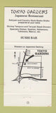 Matchbook Cover - Tokyo Gardens Japanese Food Houston TX 30 Strike