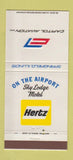 Matchbook Cover - Hertz Car Rentals Capitol Aviation Springfield IL 30 Strike