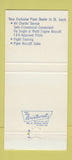 Matchbook Cover - Thunderbird Aviation Chesterfield MO 30 Strike